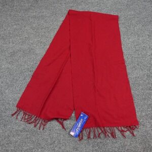 Pendleton Scarf One Size Red 100% Virgin Wool Fringe Made USA Winter